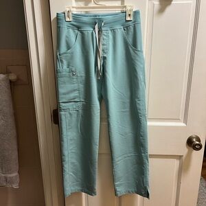 Figs aqua scrub pants